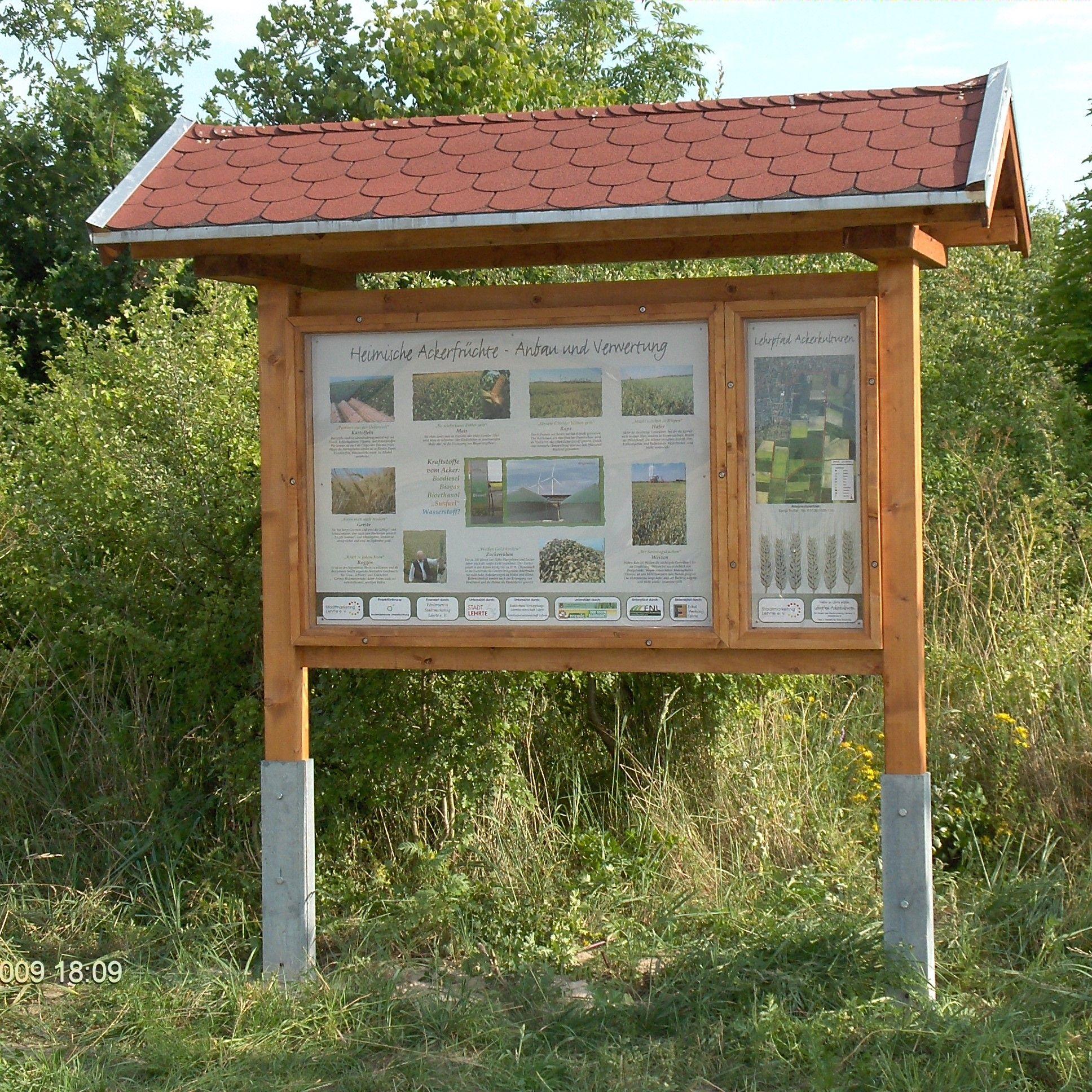 SML Infotafel Lehrpfad Ackerkulturen am alten Bahndamm Richtung Sehnde | © AK "Stadt & Natur erleben" Stadtmarketing Lehrte 